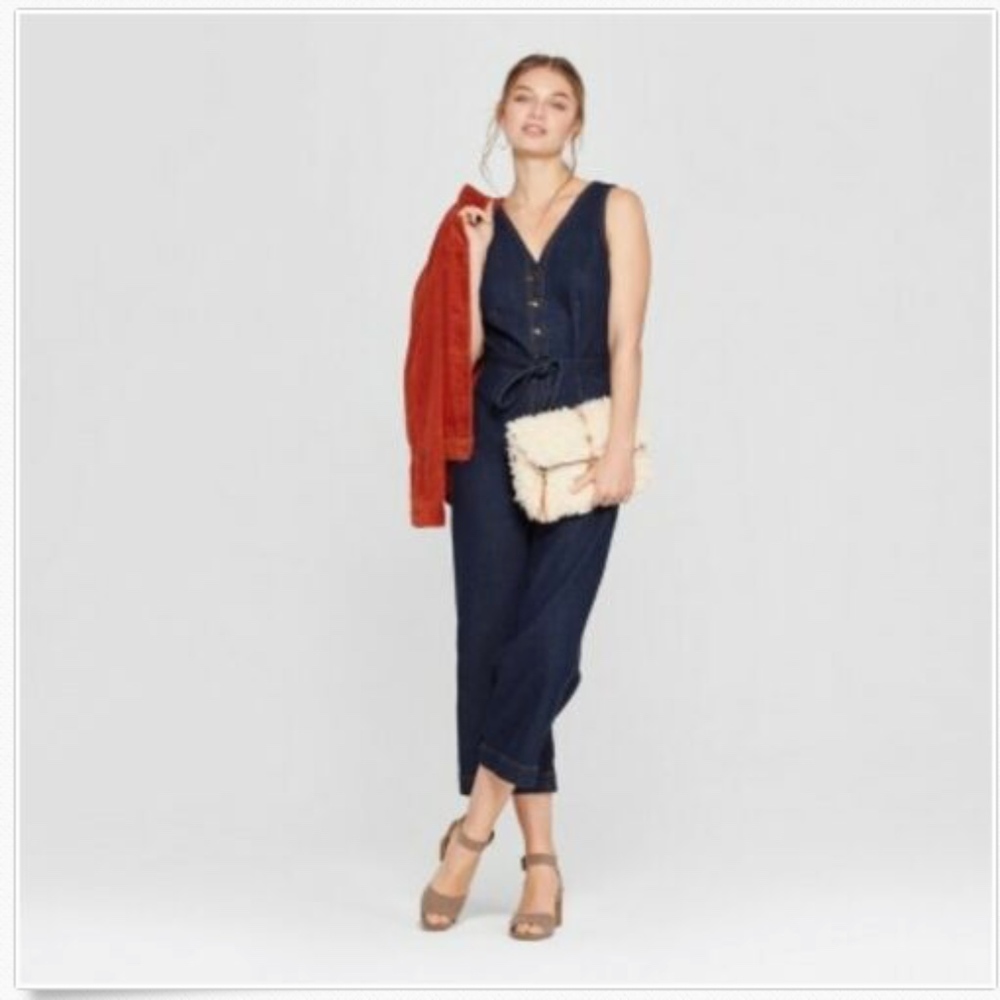 Universal Thread Size 12 Denim Stretch Jumpsuit